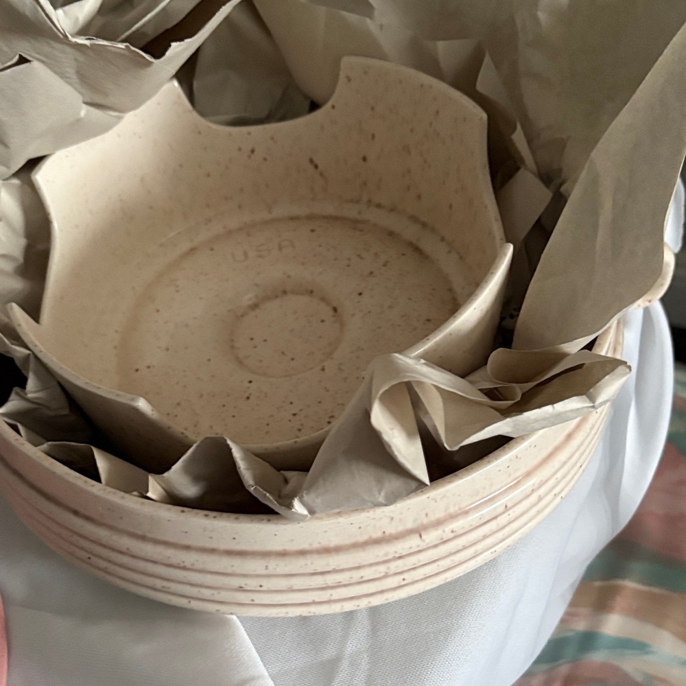 Speckled Cream Ceramic Bowl Set